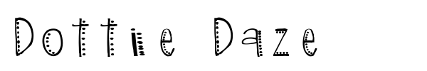 Dottie Daze font preview